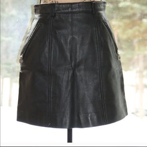 Leather mini skirt size 4